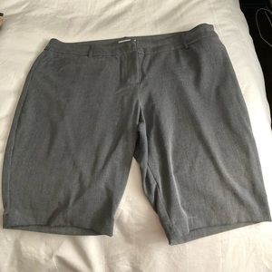 Grey dress shorts